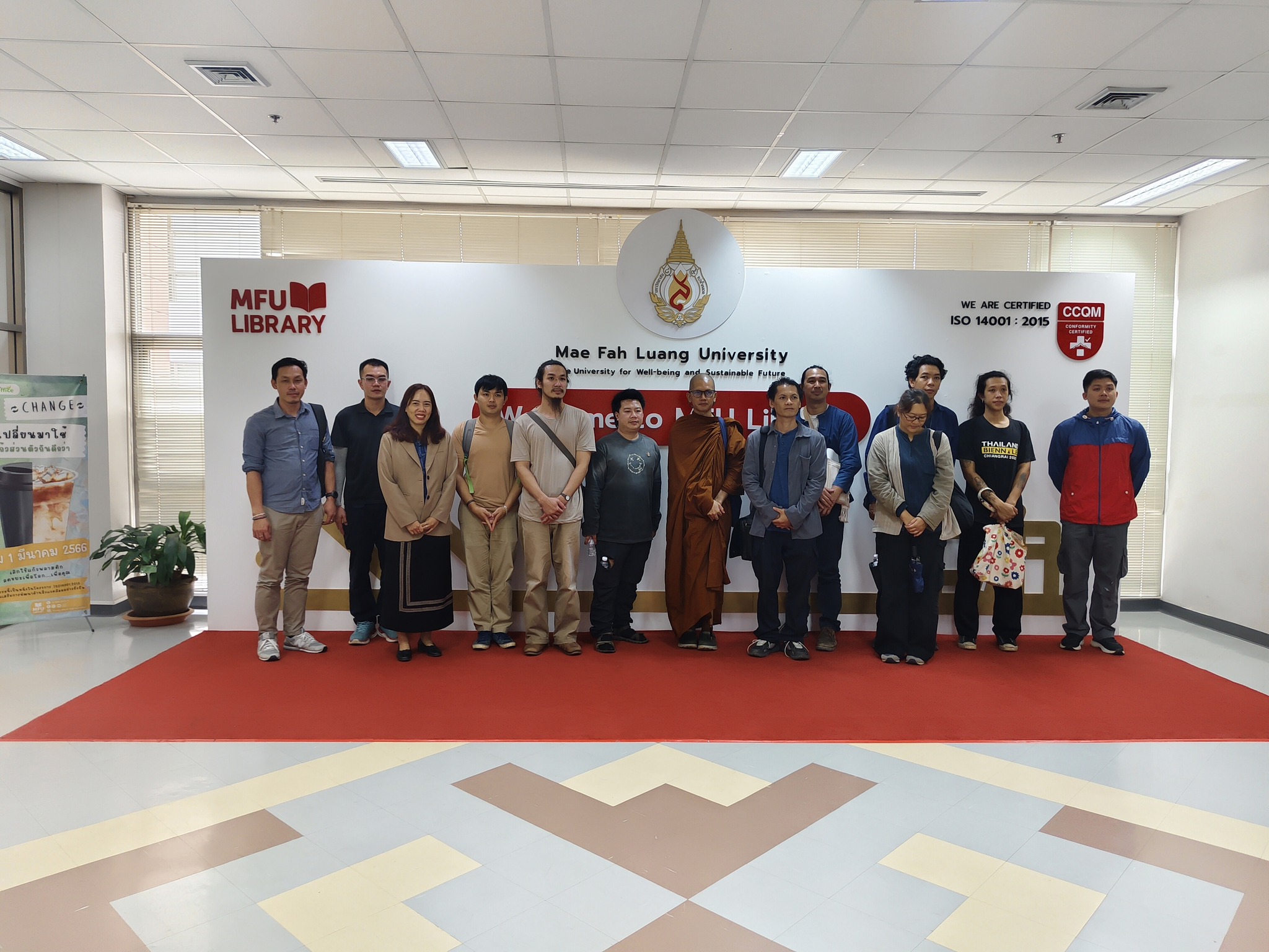 ศูนย์บรรณสารฯ ได้ให้การต้อนรับคณะนักศึกษาหลักสูตรระยะสั้น สาขาวิชาพุทธศิลปกรรม มฟล. รุ่นที่ 5