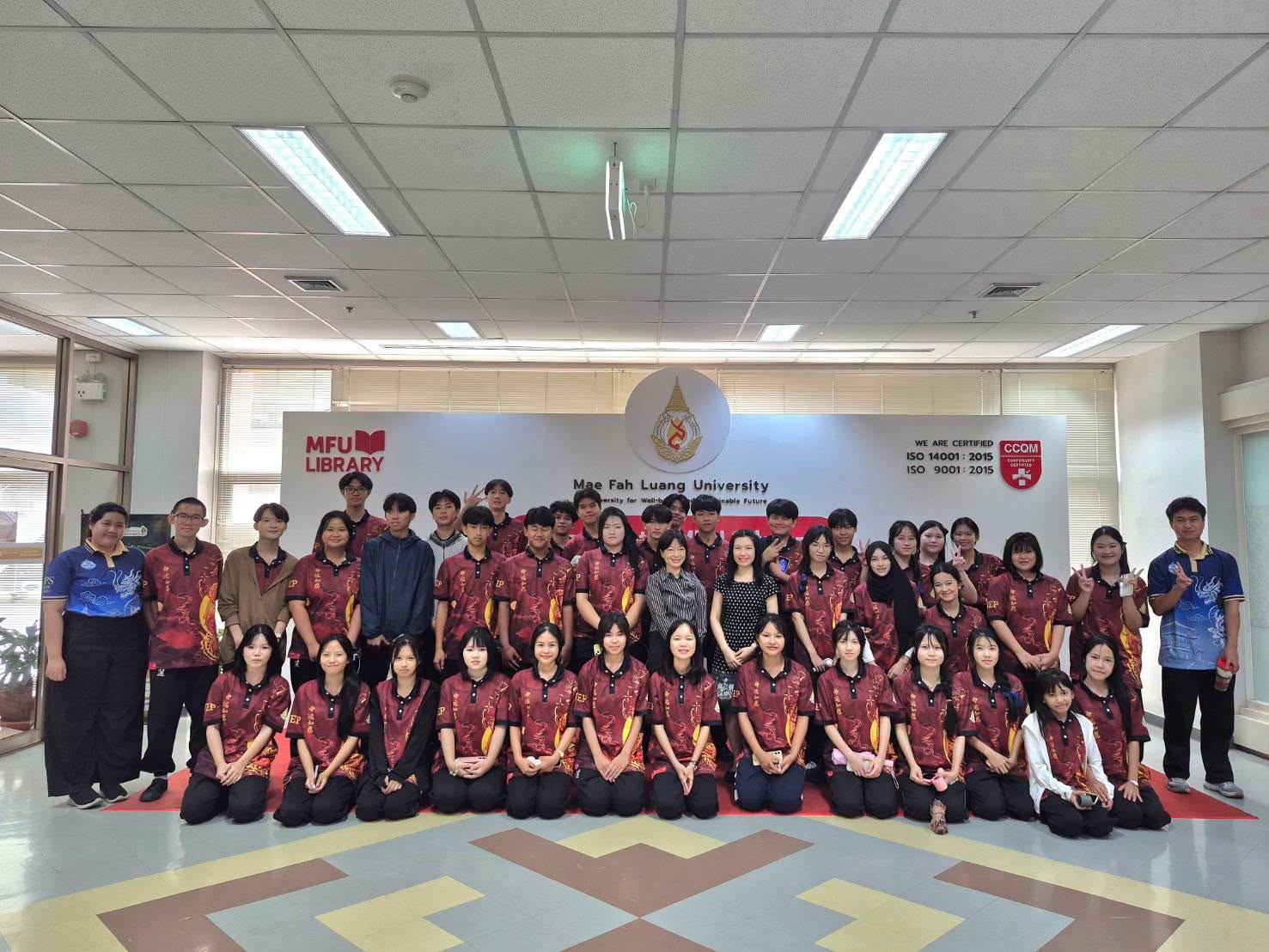  ศูนย์บรรณสารฯ ได้ให้การต้อนรับคณะนักเรียนม. 4 ห้องเรียนความเป็นเลิศด้านภาษาจีน โรงเรียนแม่สายประสิทธิ์ศาสตร์
