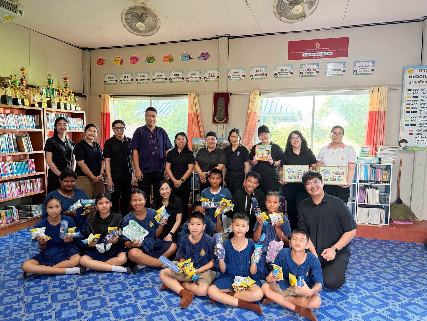 ศูนย์บรรณสารฯ ร่วมกับศูนย์บริการวิชาการ มฟล. มฟล. จัดโครงการพัฒนาห้องสมุดโรงเรียนห้วยเจริญวิทยา เชียงราย ปี 69